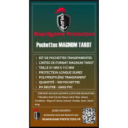 100 Pochettes Magnum Tarot 61x112mm | Boardgame Protectors