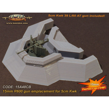 R600 Gun Emplacement for 5cm Kwk