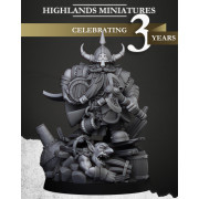 Highlands Miniatures - Sons of Ymir - Dwarf Brewer x1