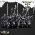 Highlands Miniatures - Moredhun's Orcs - Mounted Cave Orcs x5 0