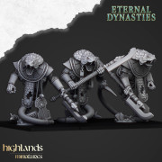 Highlands Miniatures - Eternal Dynasties - Necroserpents X3