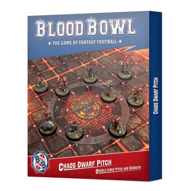 Blood Bowl : Chaos Dwarf Team – Double-sided Pitch and Dugouts Set