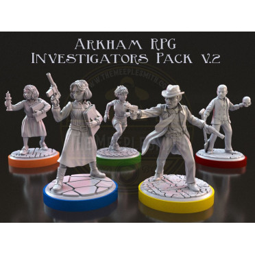 Pack d'Investigateurs compatible Arkham JDR - Version 2