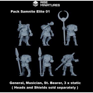 Rise Miniatures - Samnite Wars - Samnite Elites - Bodies - 28mm