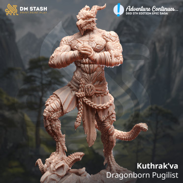 DM Stash - Kuthrak’va - Dragonborn Pugilist [75mm]