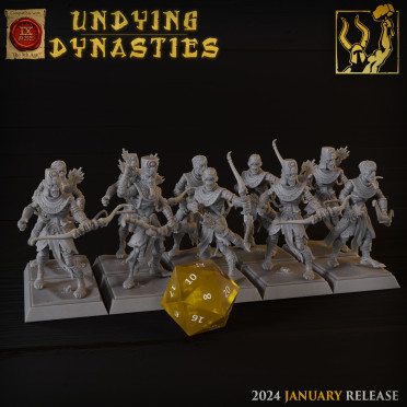 Titan Forge - Undying Dynasties - Sand Skeletons Archers