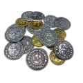 15th-Century Replica Metal Coins for Pax: Renaissance – Set of 36 Durable Zinc Alloy Coins in Silver and Gold 0