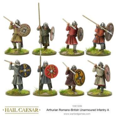 Hail Caesar - The Age of Arthur - Arthurian Romano-British Unarmoured Infantry A