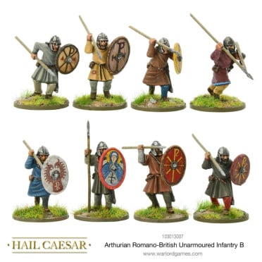 Hail Caesar - The Age of Arthur - Arthurian Romano-British Unarmoured Infantry B