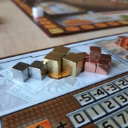 Terraforming Mars - Ensemble de cubes en métal compatibles de couleur cuivre, argent et or