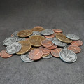 Set of generic metal coins of value 1, 5, 10 for board games 19