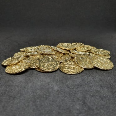 Pirate gold metal coins for board games / role-play games