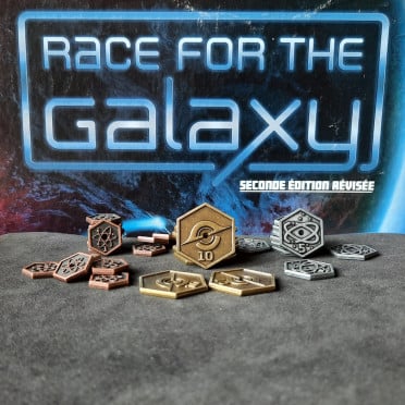 Race for the Galaxy - Ensemble de pièces en métal compatibles