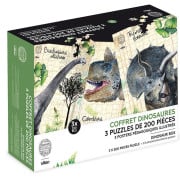 Coffret de 3 puzzles Dinosaures