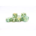 Set de 36 Dés 6 Faces Marble Couleur Vert et Vert Foncé 0