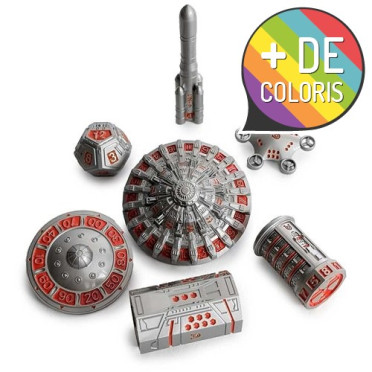 Boite de Set de 7 Dés JDR Répliquant : Cyber