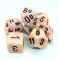 Set de 7 Dés Mega JDR Chessex : Festive Circus / Black 1