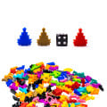 5PCS Christmas Tree Meeple Figures 0