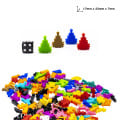 5PCS Christmas Tree Meeple Figures 1