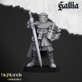 Highlands Miniatures - Gallia - Questing Knights on Foot with EMC 4