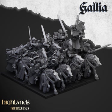 Highlands Miniatures - Gallia - Questing Knights of Gallia with EMC