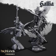 Highlands Miniatures - Gallia - Gallia Knigths on Pegasus