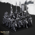 Highlands Miniatures - Gallia - Royal Knights of Gallia with EMC 4