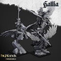 Highlands Miniatures - Gallia - Gallia Knigths on Pegasus with EMC 4