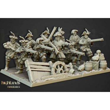 Highlands Miniatures - Sunland - Empire Arquebusiers V2