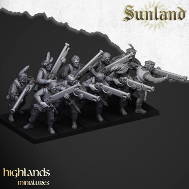 Highlands Miniatures - Sunland - Empire Arquebusiers