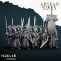 Highlands Miniatures - Aegean Elves - Swords of Messara with EMC 1