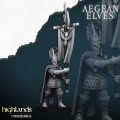 Highlands Miniatures - Aegean Elves - Mycenaean Guard with EMC 3