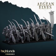 Highlands Miniatures - Aegean Elves -  Elves Archers with EMC