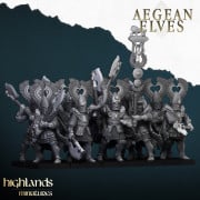 Highlands Miniatures - Aegean Elves - Nemean Lions with EMC