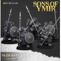 Highlands Miniatures - Sons Of Ymir - Dwarf Rangers Lances with EMC 1