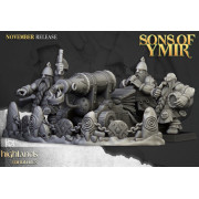 Highlands Miniatures - Sons Of Ymir - Dwarf Artillery Flamethrower