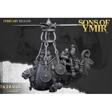 Highlands Miniatures - Sons Of Ymir -  Dwarf Flying Machine Bombardier