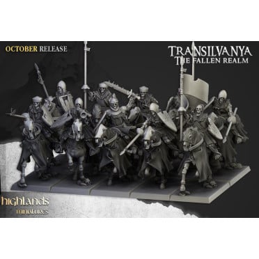 Highlands Miniatures - Transilvanya - Mounted Skeletons with EMC