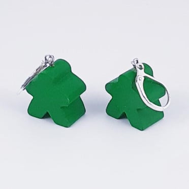 Boucles d’oreilles dormeuses Meeple « on » !