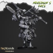 Highlands Miniatures - Moredhun's Orcs - Mounted Orc Chief