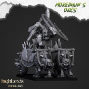 Highlands Miniatures - Moredhun's Orcs - Orc Chariot