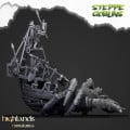 Highlands Miniatures - Steppe Goblins - Mounted Coast Goblins on Giant Crab 1