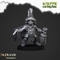 Highlands Miniatures - Steppe Goblins - Steppe Goblin Hero 0