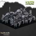 Highlands Miniatures - Steppe Goblins - Mounted Coast Goblins with EMC 0