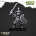 Highlands Miniatures - Steppe Goblins - Steppe Goblins with spears & EMC 11