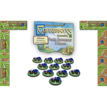 Chateaux pour l'extension 8 de Carcassonne : Ponts, Forteresses & Bazars