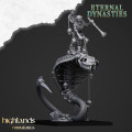 Highlands Miniatures - Eternal Dynasties - Mounted Ancient Guard on Great Snakes with EMC 2