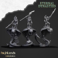 Highlands Miniatures - Eternal Dynasties - Mounted Ancient Guard on Great Snakes 0