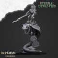 Highlands Miniatures - Eternal Dynasties - Mounted Ancient Guard on Great Snakes 2