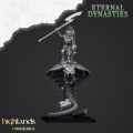 Highlands Miniatures - Eternal Dynasties - Mounted Ancient Guard on Great Snakes with EMC 5